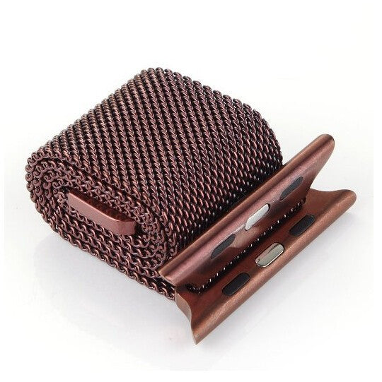 Touch Rage Milanese Loop, Magnetic Closure Clasp, for Series 1 and Series 2 Apple Watch, Mocha