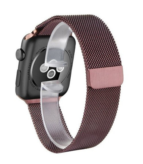 Touch Rage Milanese Loop, Magnetic Closure Clasp, for Series 1 and Series 2 Apple Watch, Mocha