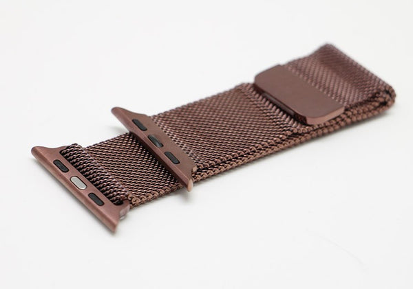 Touch Rage Milanese Loop, Magnetic Closure Clasp, for Series 1 and Series 2 Apple Watch, Mocha